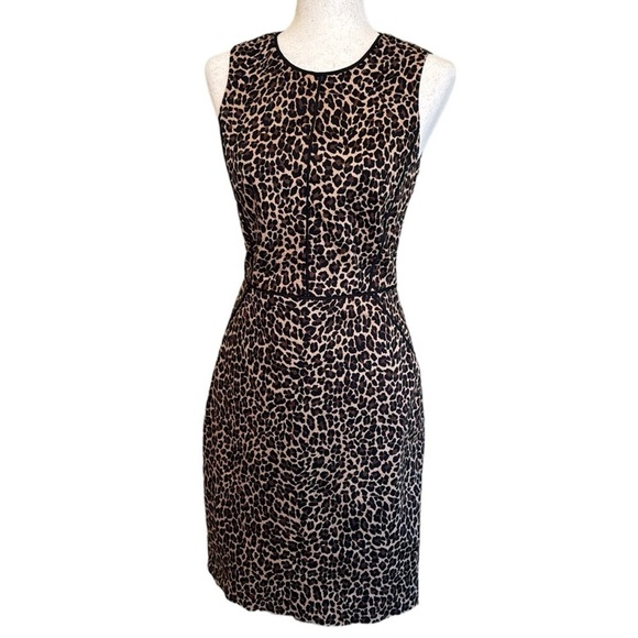 J. Crew Leopard Print Sheath Dress - Picture 2 of 15